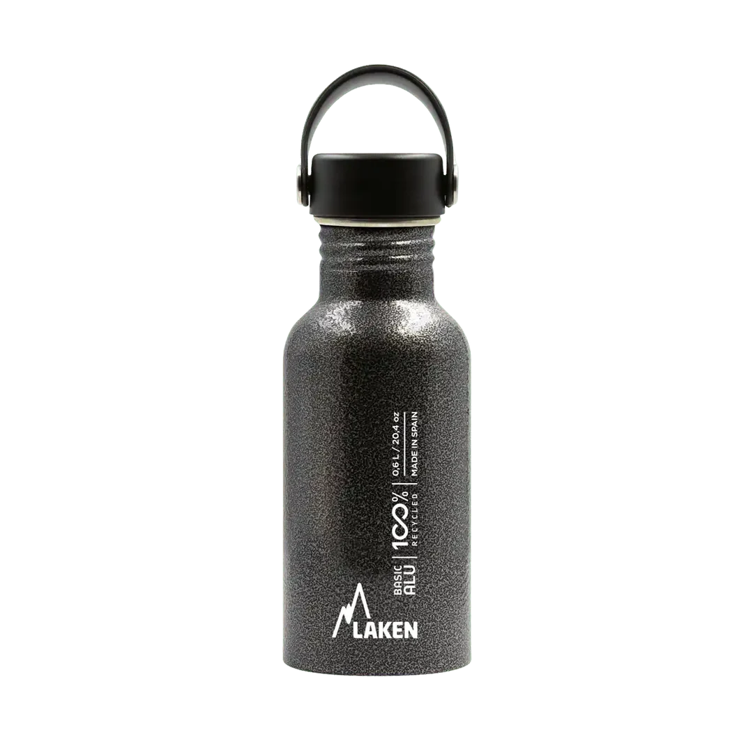 בקבוק שתיה OASIS לאקן מאלומיניום ממוחזר קל משקל ופתח רחב - 600 מ״ל