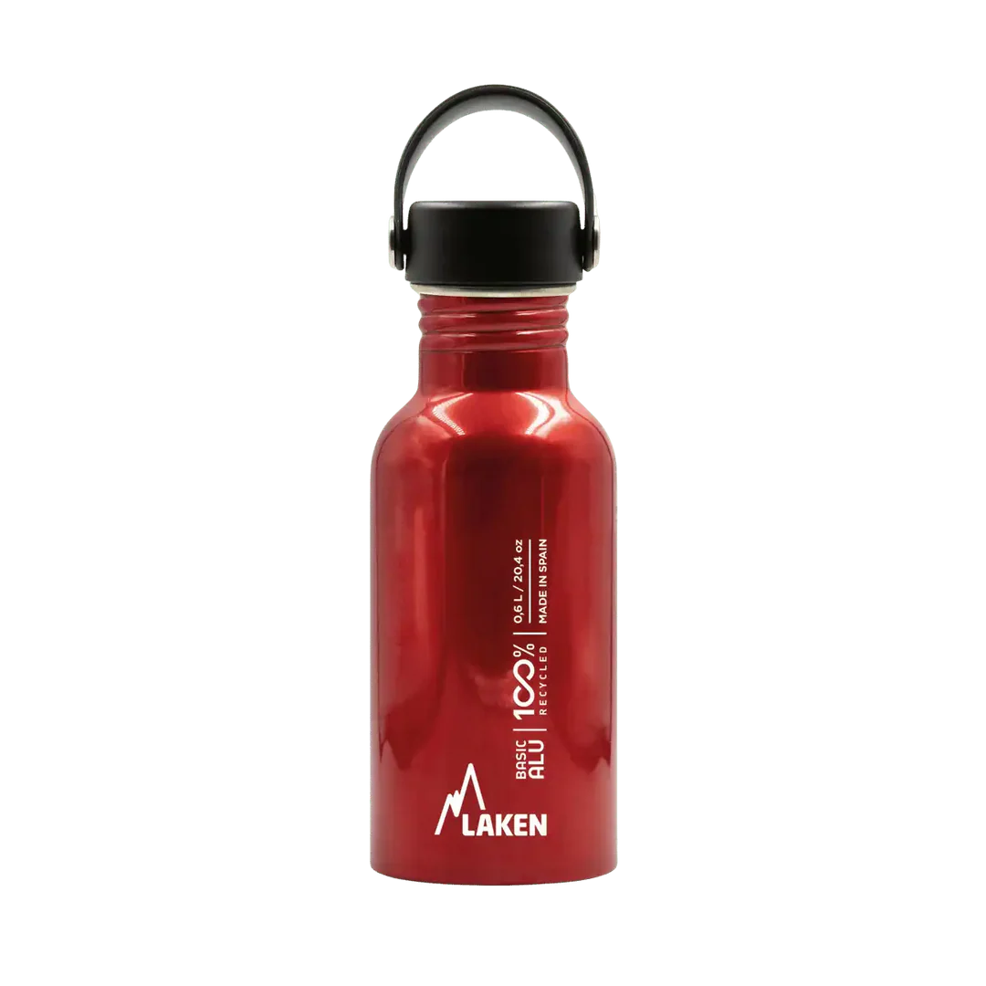 בקבוק שתיה OASIS לאקן מאלומיניום ממוחזר קל משקל ופתח רחב - 600 מ״ל