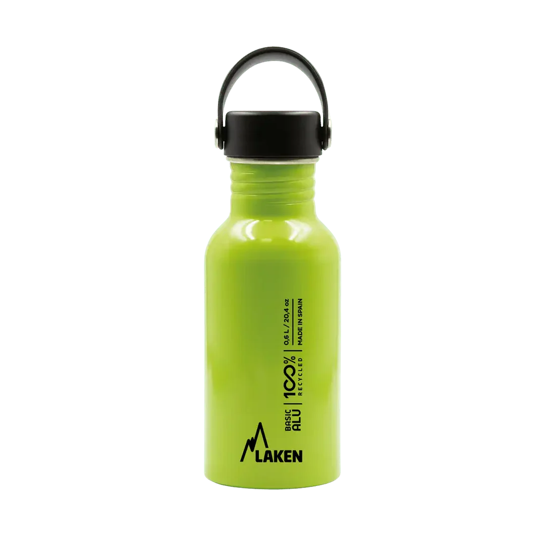 בקבוק שתיה OASIS לאקן מאלומיניום ממוחזר קל משקל ופתח רחב - 600 מ״ל