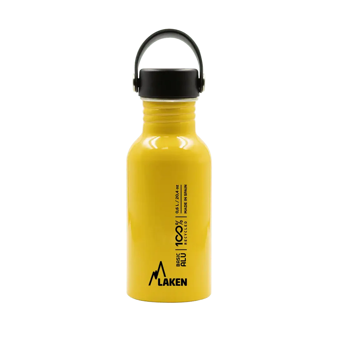 בקבוק שתיה OASIS לאקן מאלומיניום ממוחזר קל משקל ופתח רחב - 600 מ״ל