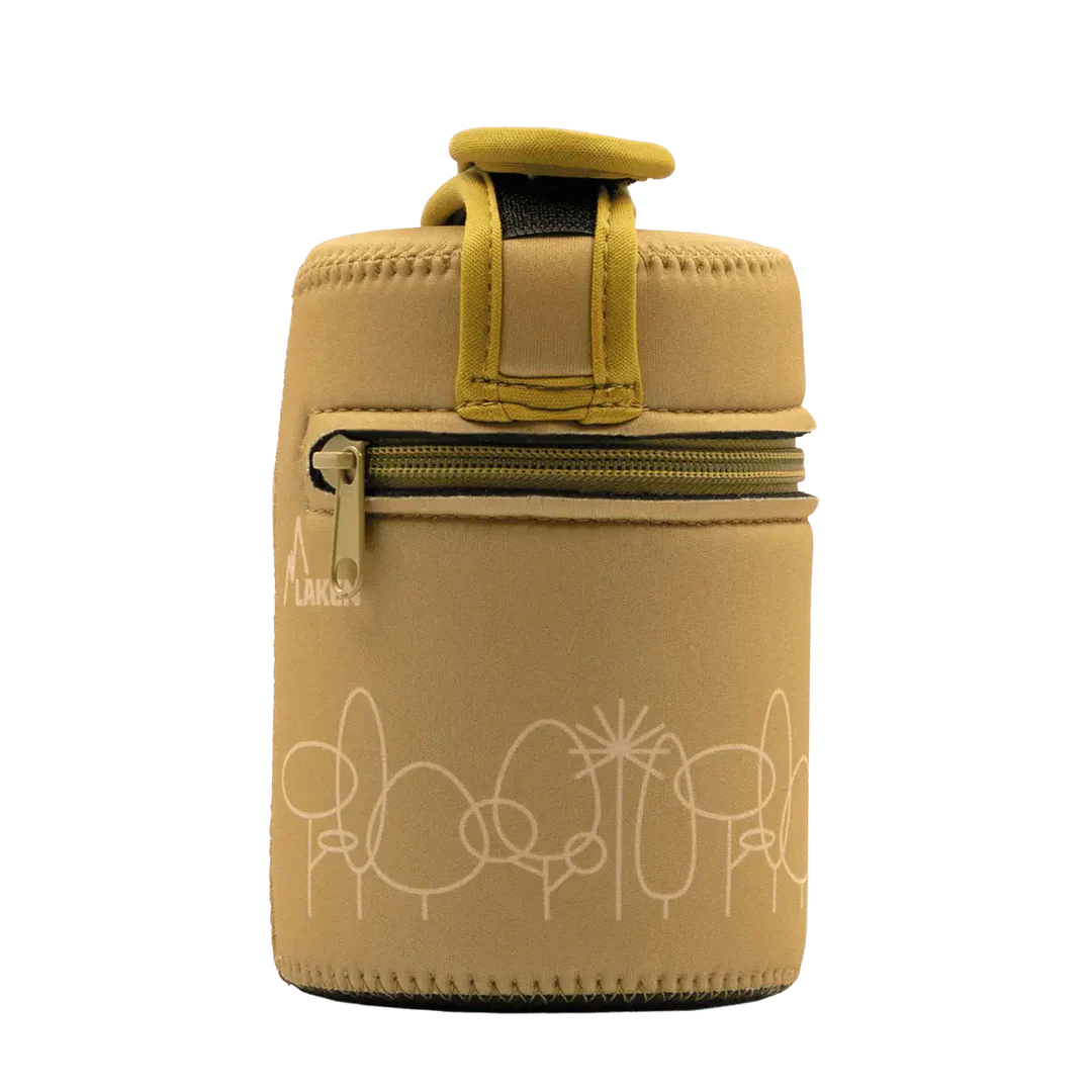 תרמוס מזון לאקן שומר חום, עם מכלים לחלוקה ומידנית - 1 ליטר