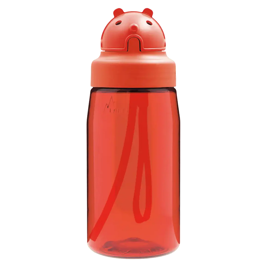 בקבוק שתיה עם קשית לילדים לאקן OBY עשוי טריטן, 450 מ"ל, מגוון צבעים