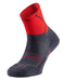 גרביים לריצות שטח ארוכות לורבל TRACK בצבע אפור אדום | יוניסקס