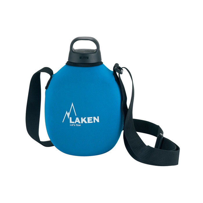 מימיית לאקן קלאסיק 1 ליטר פתח רחב בצבע כחול