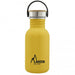 בקבוק שתיה לאקן בייסיק סטיל בצבע צהוב עם פקק נירוסטה ובמבוק 350-1000 מל'