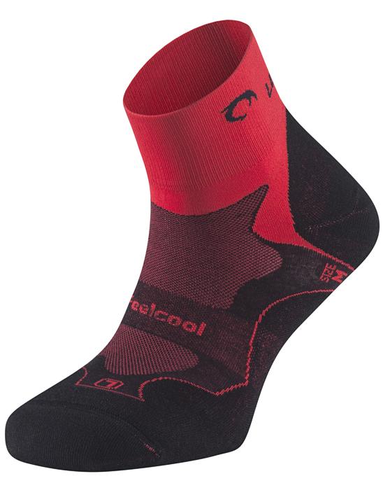 גרביים לריצות שטח ארוכות לורבל Desafio | יוניסקס בצבע אדום שחור