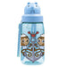 בקבוק שתיה עם קשית לילדים לאקן OBY עשוי טריטן, 450 מ"ל, עם איור של קופים מחזיקים בעוגן של ספינה לבושים כחובל