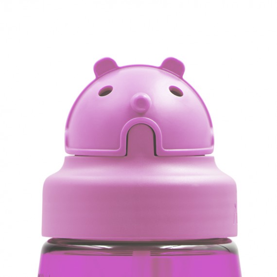 פקק קשית לילדים דגם OBY (מתאים לבקבוקי טריטן לילדים) בצבע סגול