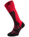 גרבי קומפרשיין לריצות שטח ארוכות, גובה ברך H6 לורבל Trail Plus בצבע אדום שחור | יוניסקס