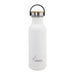 בקבוק שתיה לאקן בייסיק סטיל בצבע לבן עם פקק נירוסטה ובמבוק 350-1000 מל'