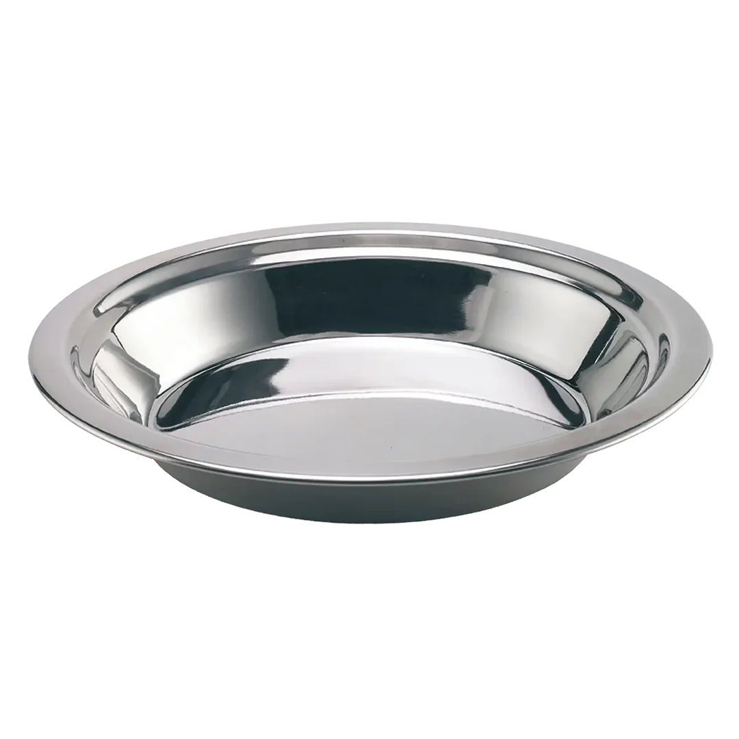 צלחת נירוסטה עמידה לקמפינג וטיולים – 22 ס״מ