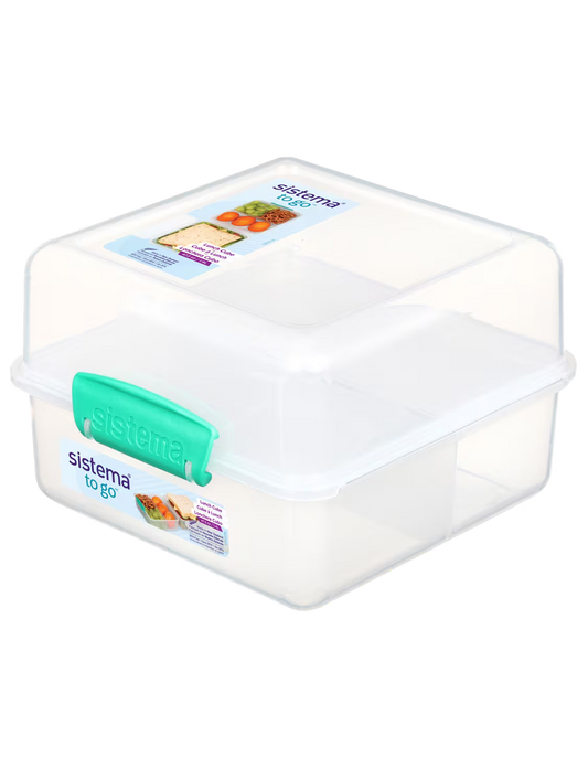 Lunch Cube TO GO™ | קופסת אוכל רב-תאית לבוקס יומי 1.4 ליטר