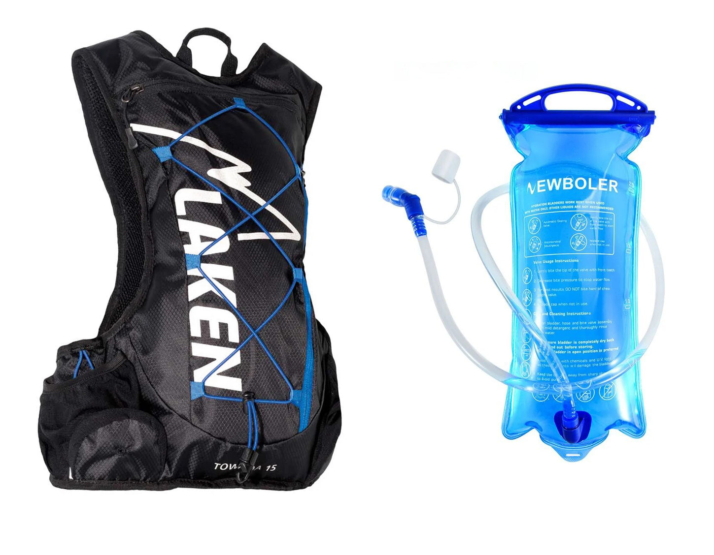 מנשא מים / תיק גב לאקן (כולל שלוקר 2 ליטר) - Laken Towada 15L Rider