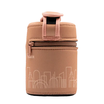 תרמוס מזון לאקן שומר חום, עם מכלים לחלוקה ומידנית - 1 ליטר