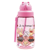 בקבוק שתיה עם קשית לילדים לאקן OBY עשוי טריטן, 450 מ"ל, מגוון איורים