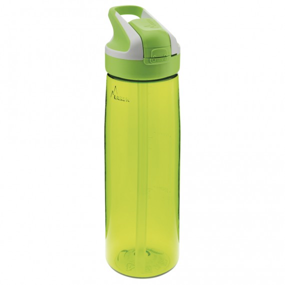 בקבוק שתיה לאקן טריטן 750 מ"ל, עם פקק ספורט קשית ננעל בצבע ירוק