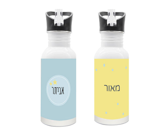 בקבוק שתיה, פקק קשית, להדפסת שם ותמונה, 500 מ"ל