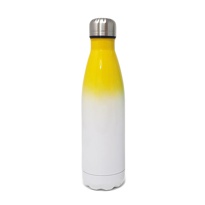 בקבוק שתיה תרמי בעיצוב אישי צוואר צבעוני שומר קור עד 24 שעות, 500 מ"ל
