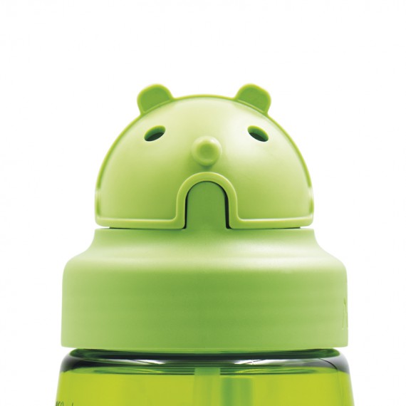 פקק קשית לילדים דגם OBY (מתאים לבקבוקי טריטן לילדים) בצבע ירוק